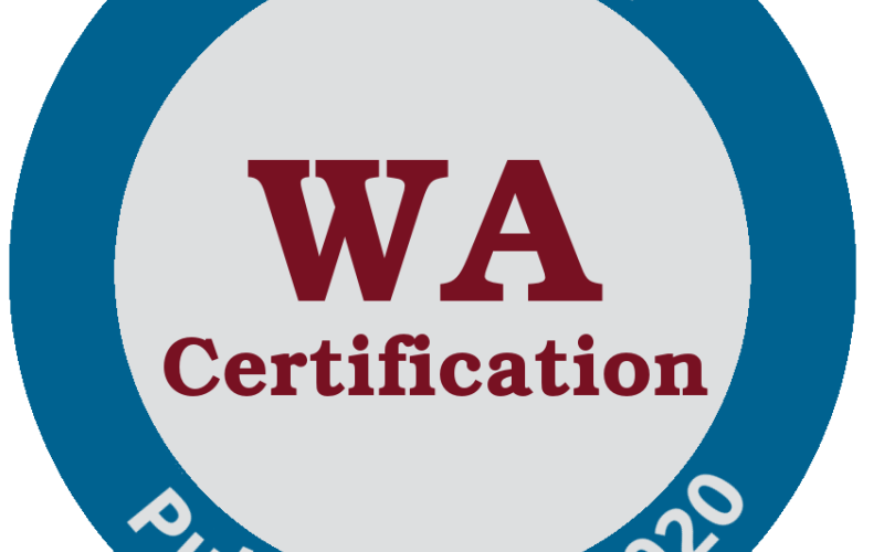 WA Certification 1/2020